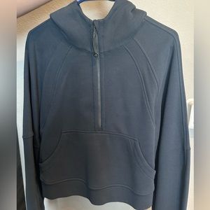 NWOT Lululemon Half Zip Hoodie - Iron Blue - Size M/L